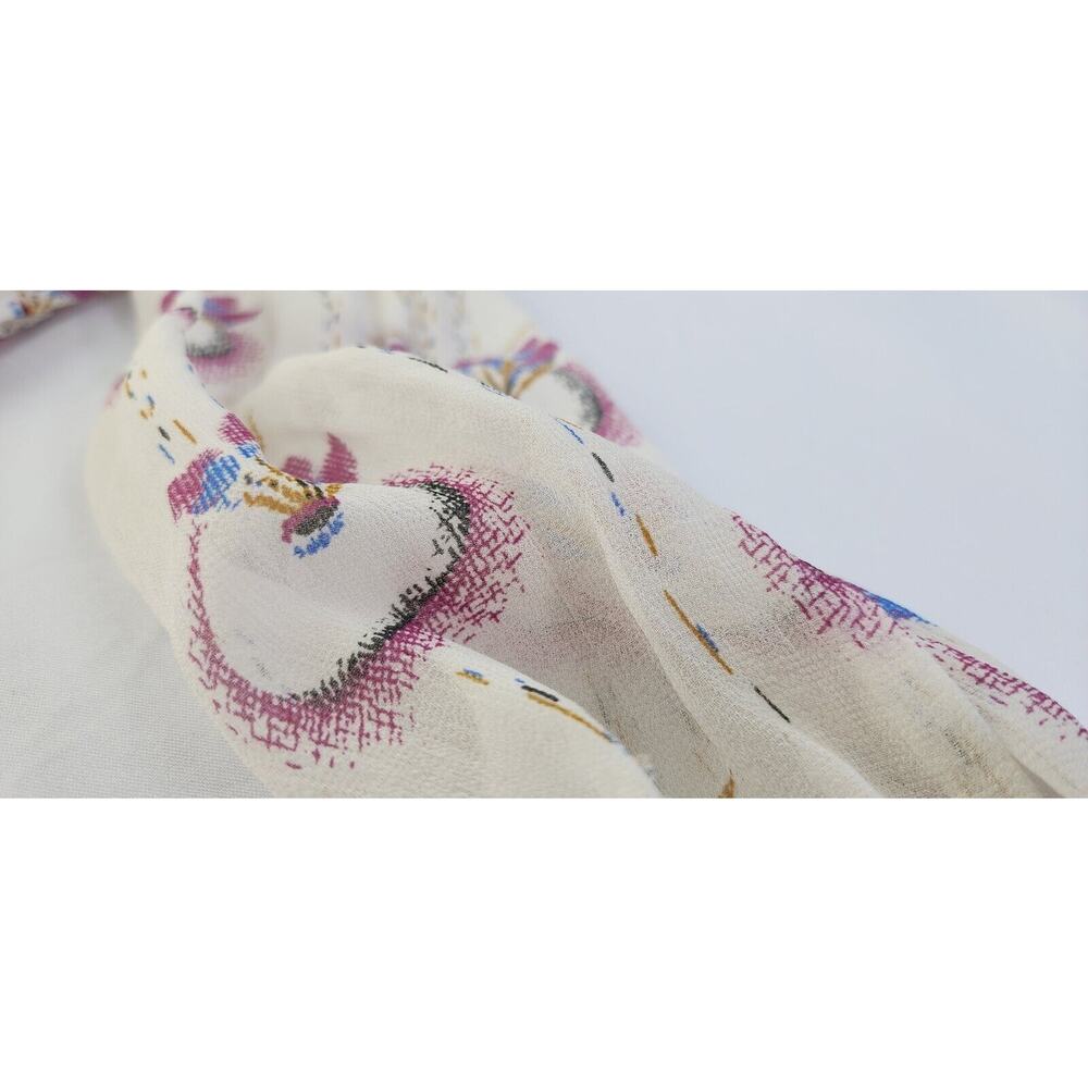 Free People Dress Womens Small White Floral Bohemian Wild Horses Dream Catcher - Picture 11 of 13